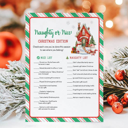 クリスマスパーティーughty or Niceゲーム シーズンカード