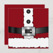 クリスマスパーティ サンタクロース ノートカード (正面/裏面)