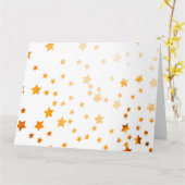 クリスマスパーティ スター グリッター カード (黄色い花)