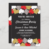 クリスマスパーティ ラスベガス カジノ カード ご招待 (正面/裏面)