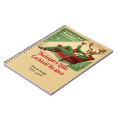 クリスマスパーティ ヴィンテージ ユニーク クリスマス レシピ ノートブック (左側)