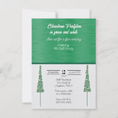 クリスマスパートタイムinグリーン&ホワイト 招待状 (正面)