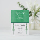 クリスマスパートタイムinグリーン&ホワイト 招待状 (スタンド正面)