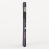 クリスマスパープルスノーフレーク星模様 Case-Mate iPhoneケース (裏面/右)