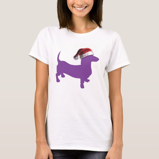 クリスマスパープルダシュント Tシャツ (正面)