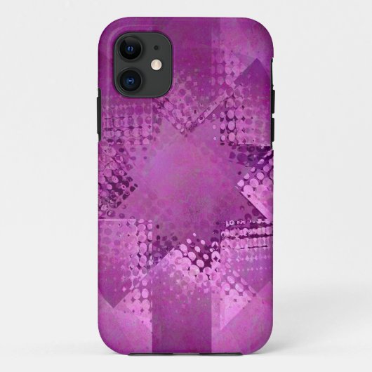 クリスマスパープルハーフトーンスターiphone 5ケース Case-Mate iPhoneケース (裏面)