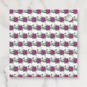 クリスマスパープルポインセチア結婚花 フェイバータグ (裏面)