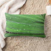 クリスマスパームと雨粒 ランバークッション (ブランケット)