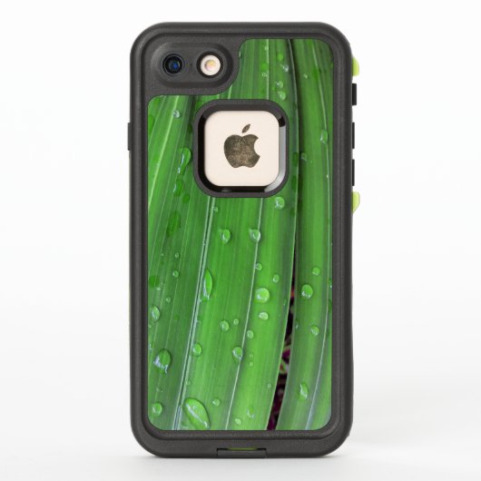 クリスマスパームと雨粒 LifeProof iPhoneケース (裏面)