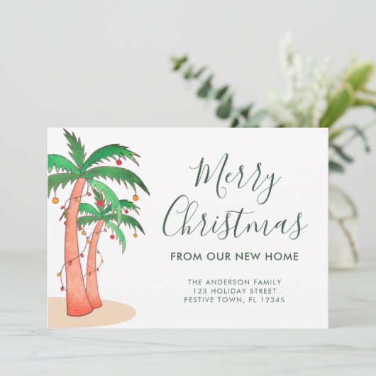 クリスマスパームの木が動く 案内状 (スタンド正面)