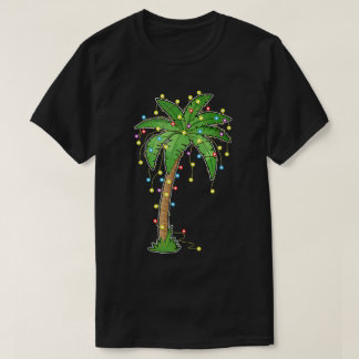 クリスマスパームツリーのトロピカルホリデーデザイン Tシャツ