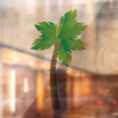 クリスマスパームツリーウィンドウにしがみつく ウィンドウサイン (シート2)