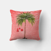 クリスマスパームツリーグリッタートロピカルライト クッション (裏面)
