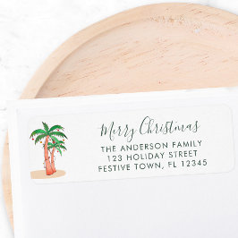 クリスマスパームツリーズ差出人住所 ラベル