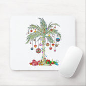 クリスマスパームツリートロピカルクリスマスビーチフロリダハ マウスパッド (マウス)