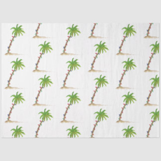 クリスマスパームツリートロピカルビーチイウォーター色 薄葉紙