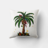 クリスマスパームツリー、ビーチアロハクリスマス クッション (裏面)
