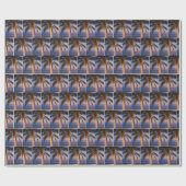 クリスマスパームツリー ラッピングペーパー (フラット)