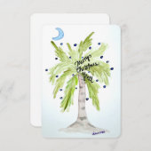 クリスマスパーム サンキューカード (正面/裏面)