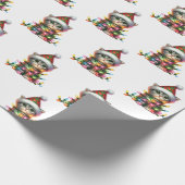 クリスマスパールとペット ラッピングペーパー (角)