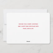 クリスマスパール – トナカイのクマ&ウサギ シーズンカード (裏面)