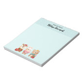 クリスマスパール – トナカイ、クマ&ウサギ ノートパッド (回転)