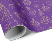 クリスマスパー王室のプル ラッピングペーパー (ロールコーナー)
