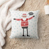 クリスマスヒップスターサンタ クッション (ブランケット)