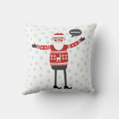 クリスマスヒップスターサンタ クッション (裏面)