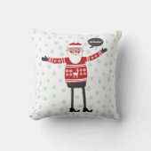 クリスマスヒップスターサンタ クッション (正面)