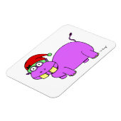 クリスマスヒッポフレキシブルマグネット マグネット (左側)