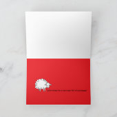 クリスマスヒツジ カード (内部)