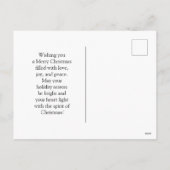 クリスマスヒツジ シーズンポストカード (裏面)