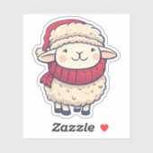 クリスマスヒツジ シール (シート)