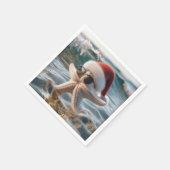 クリスマスヒトデの海 スタンダードカクテルナプキン (角)