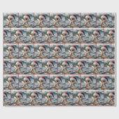 クリスマスヒトデの海 ラッピングペーパー (フラット)