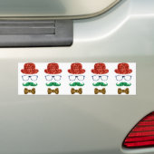 クリスマスヒバの口ひげ バンパーステッカー (車上)