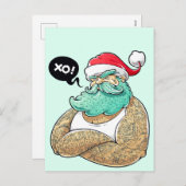 クリスマスヒプスタサンタクロース シーズンポストカード (正面/裏面)