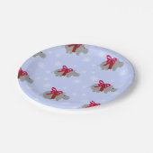 クリスマスヒポタマス紙ホリデーパーティープレート ペーパープレート (アングル)