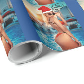 クリスマスビキニ女の子ビッグお尻「ハロービッグパパ」 ラッピングペーパー (ロールコーナー)