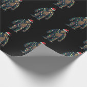 クリスマスビギフットイエティデザイン ラッピングペーパー (角)