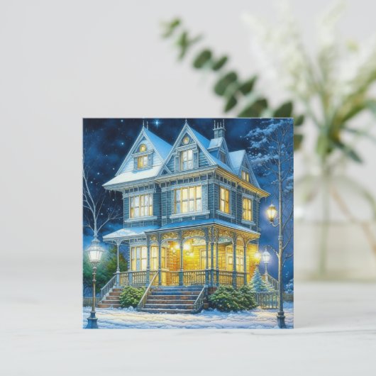 クリスマスビクトリアンに大きな美しい家 (スタンド正面)