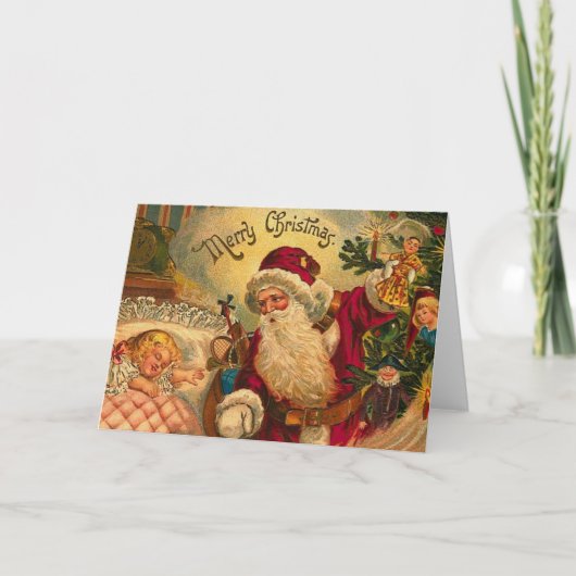 クリスマスビクトリアンの夢のグリーティングカード シーズンカード (正面)