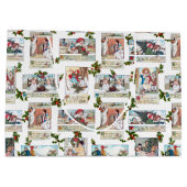 クリスマスビクトリアンの挨拶を楽しむ子どもたち ラージペーパーバッグ (裏面)