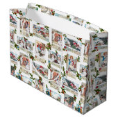 クリスマスビクトリアンの挨拶を楽しむ子どもたち ラージペーパーバッグ (裏面アングル)