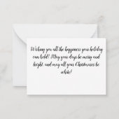 クリスマスビクトリアンの街 ノートカード (裏面)