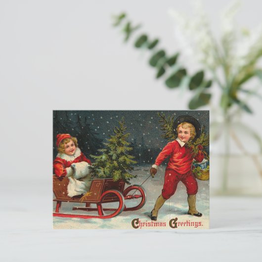 クリスマスビクトリアンはがき シーズンポストカード (スタンド正面)