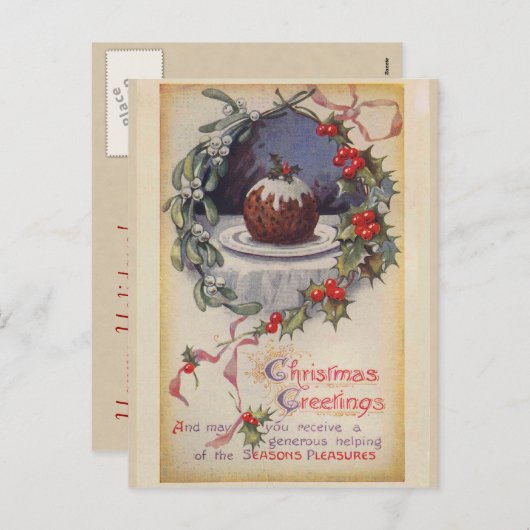 クリスマスビクトリアンはがき シーズンポストカード (正面/裏面)