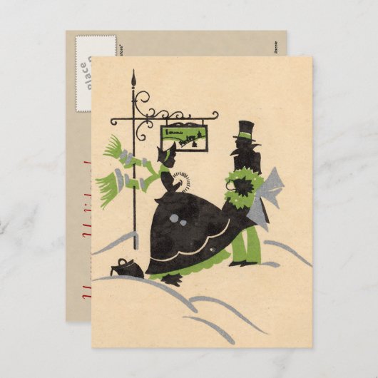 クリスマスビクトリアンはがき シーズンポストカード (正面/裏面)