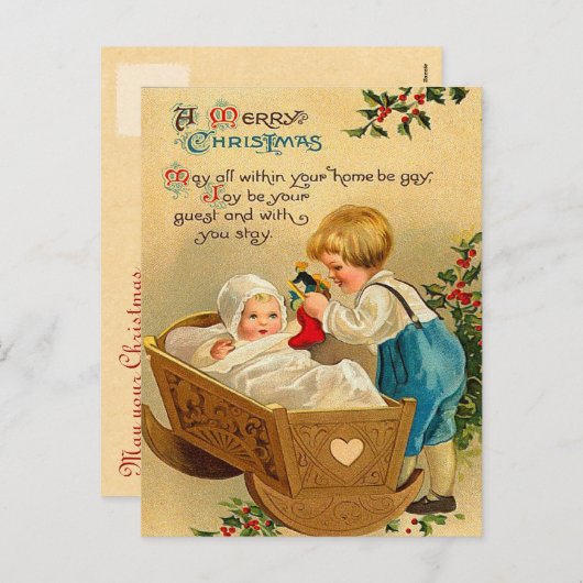 クリスマスビクトリアンはがき シーズンポストカード (正面/裏面)